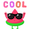 Watermelon hero in glasses