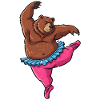 Ballet Bear Comic Gift