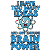 Brain Power Comic Shirt Geschenk