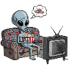 Alien Comic Lazy Gift