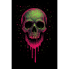 Tetemort – Crâne néon psychédélique