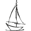 Sailboat Drawing – Abstract Maritime Motif