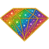 Regenbogen Diamant Glitzer