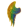 Rainbow Glitter Wings