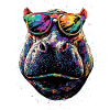 Nilpferd Flusspferd Mama Hippopotamus Cooles Hippo