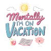Mentally Somewhere Else Retro Design
