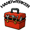 Roter Werkzeugkoffer Design