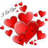 Cœurs amoureux I love You
