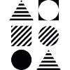 Bauhaus Geometric Triangles and Circles