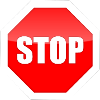 Impression graphique de plaque STOP rouge