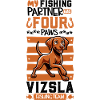 Pêche et Magyar Vizsla