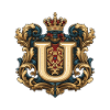 U Letter Name Crown