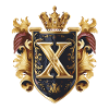 X Letter Name Crown