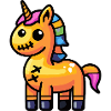 Einhorn Halloween Zombie