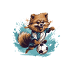 Pomeranian Dog Football Sports