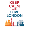 Keep Calm and Love London Skyline