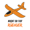 Not So Deep Rüdiger - Airplane Illustration