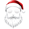 Weihnachtsmann Mit Sonnenbrille Santa Style