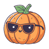 Pumpkin chic eyeglasses