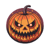 Orange cartoon Halloween pumpkin