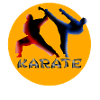 Kampfkunst Dynamik Karate Silhouette