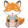 Kawaii Bubble Tee Fuchs Boba Tee