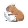 Sleepybara Capybara Dormir