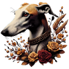 Greyhound Head Autumn Rosary