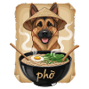 Phở Dog in Bamboo Hat