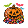 Halloween Candy Pumpkin Kids Shirt