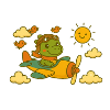 ☀️ Dino Doni above the clouds ✈️