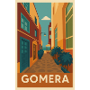 Gomera Island Street Poster