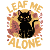 Chat Automne Drôle Laissez-moi tranquille