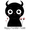 Midnight Panda Eyes Charm