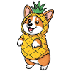 Corgi Pineapple Costume
