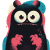 Kawaii Neon Monster