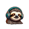 Sloth Chill Vibin graphic