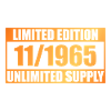 60th Anniversary Limited Edition - ꝏ Supply 11/1965