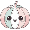 Pastel Pumpkin Kawaii Smiling