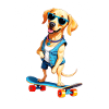 Labrador Skatedog Denim Look