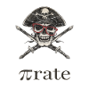 Piratenschädel Brille Säbel