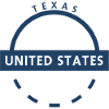 Texas United States Emblem Round Seal