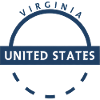 Virginia State Badge Blue