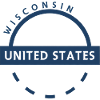Wisconsin États-Unis Arc Badge