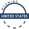 Wyoming United States Circle Badge
