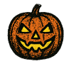 Halloween pumpkin in grunge style