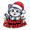 Christmas Cat – Meowy Christmas Cute Holiday
