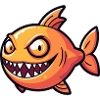 Piranha Fish Halloween Zombie