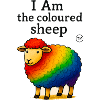 Regenbogenschaf des bunten Stolzes