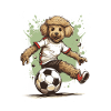 Poodle Dog Football Team